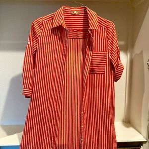 Striped Red Shacket